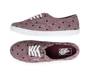 VANS |AUTHENTIC | LO PRO | BURGANDY/WHITE - khanhdev-1