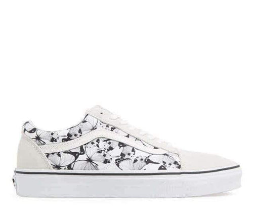 VANS | OLD SKOOL (BUTTERFLY) TRUE WHITE | BLACK - khanhdev-1