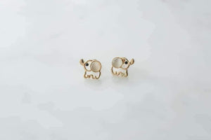 Gold Elephant Earrings - khanhdev-1