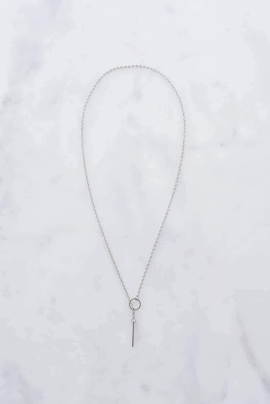 Silver Threader Necklace - khanhdev-1